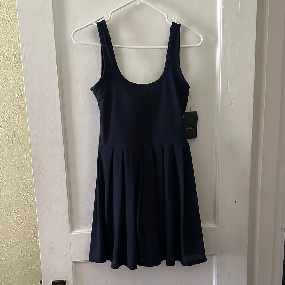 NWT Sage Collective Pro Shop Navy Athletic Workout Dress